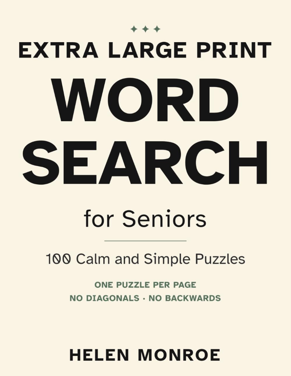 Extra Large Print Word Search for Seniors